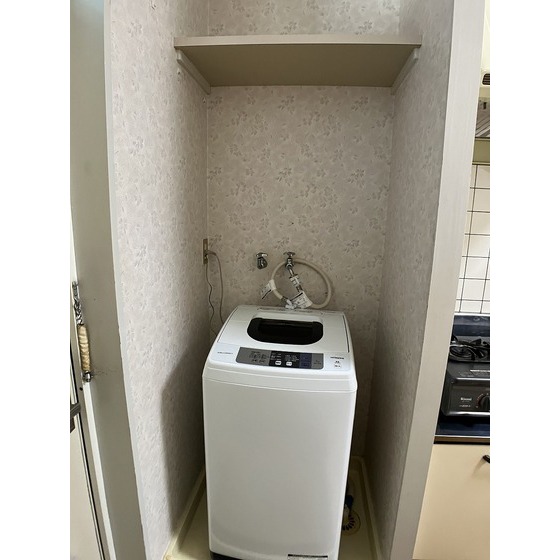 備え付き洗濯機